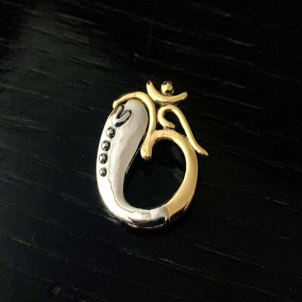 Om Ganesha Shubh Ashish Silver Pendant