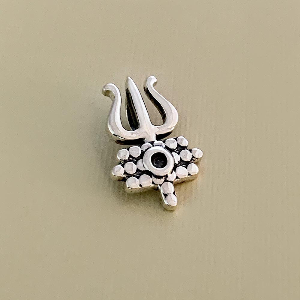 Arogya Bhava Silver Trishul Pendant