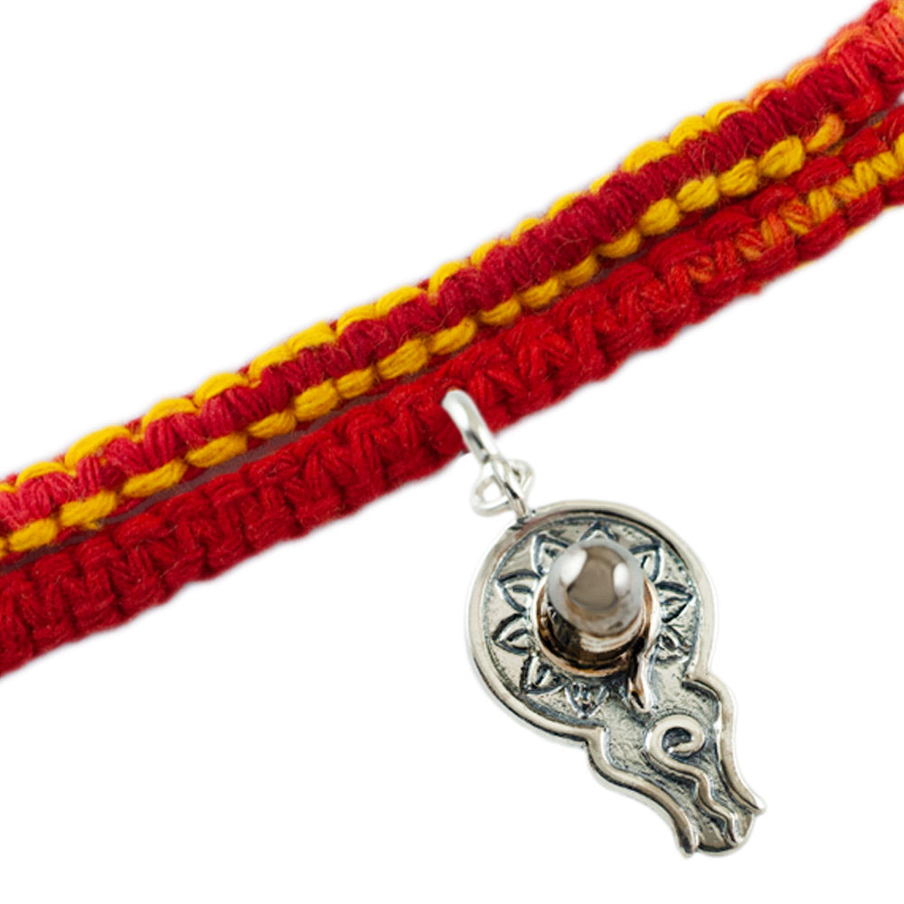 Bholenath Shivling Silver Charm Moli Rakhi Bracelet