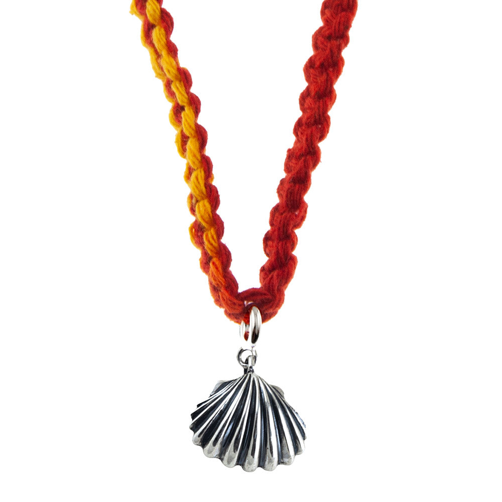 Sounds of the Sea Shell Silver Charm Lumba Rakhi Bracelet