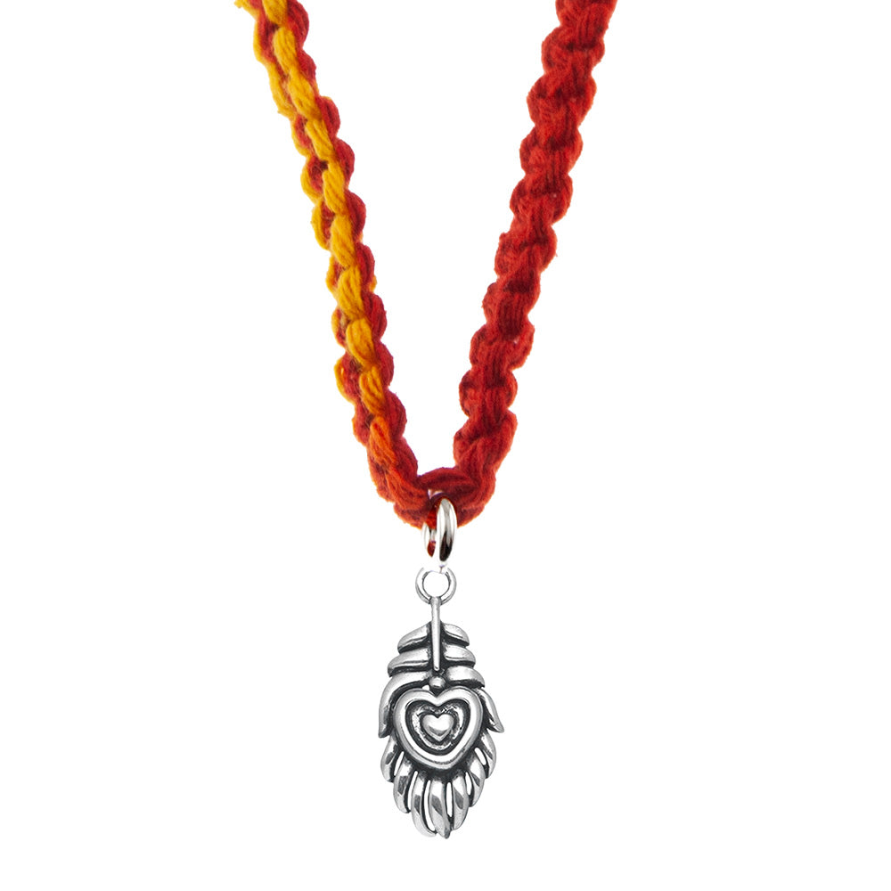 Mor Pankh Silver Charm Lumba Rakhi Bracelet