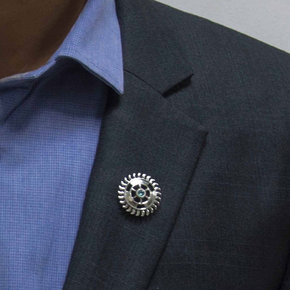 Sudarshan Chakra Silver Brooch Moli Rakhi Bracelet