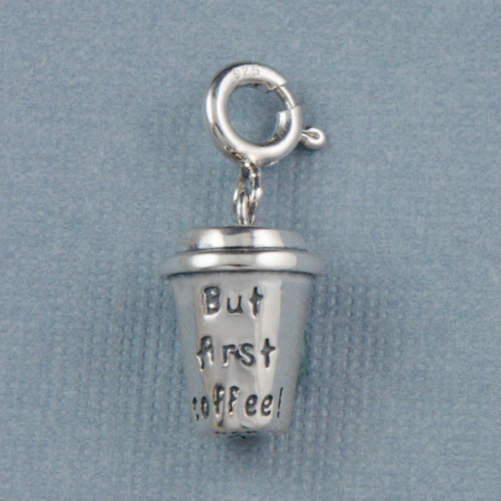 But First, Coffee Silver Charm
