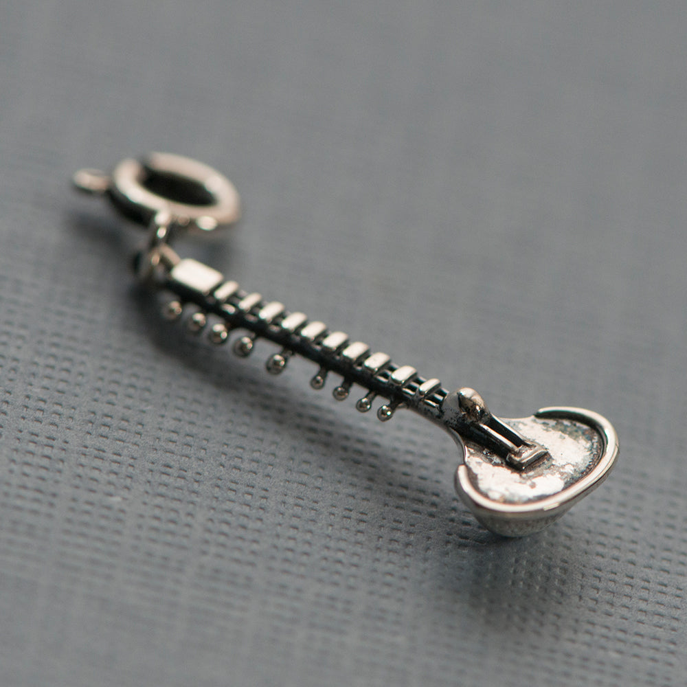 Sitar Silver Charm