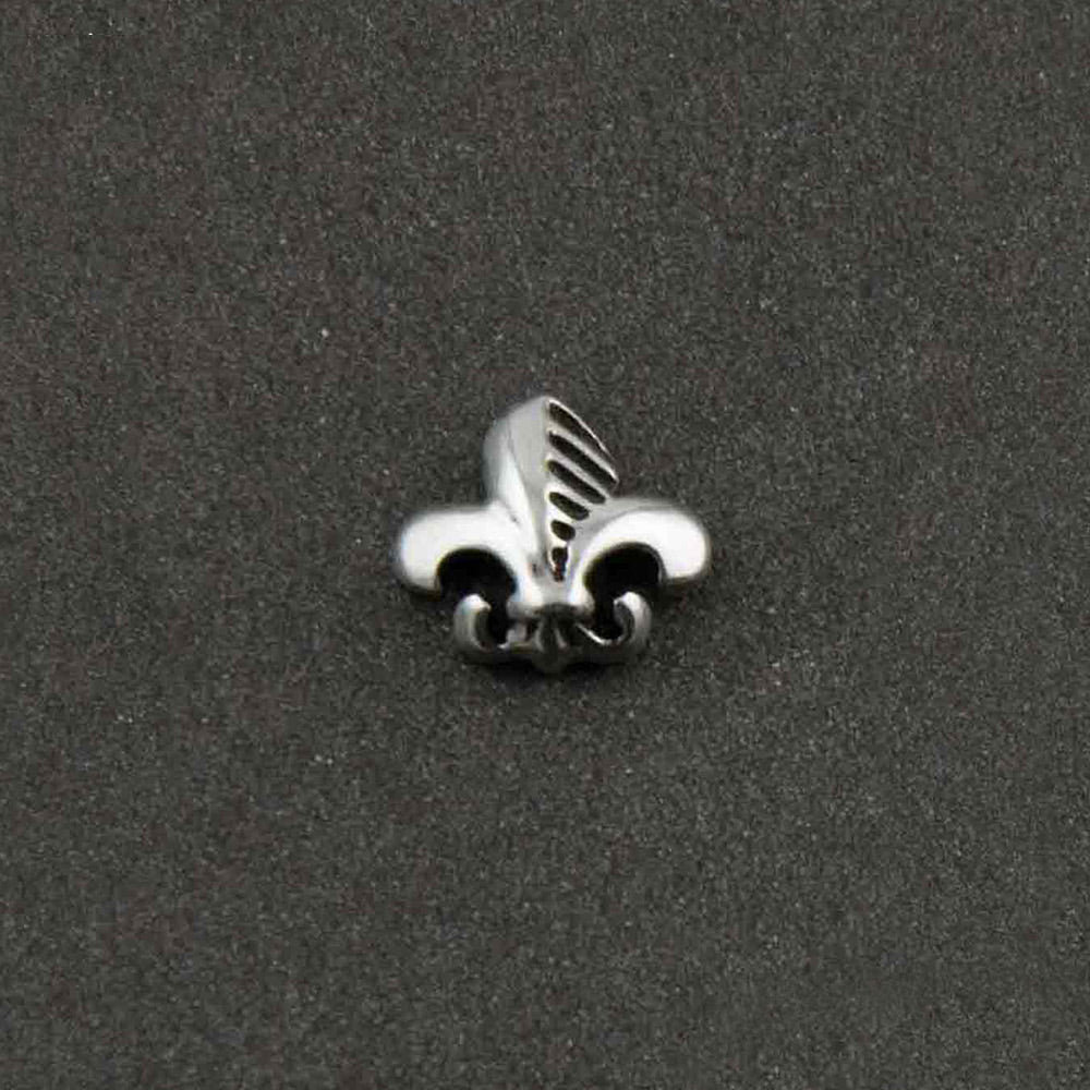Fleur De Lis Silver Stud