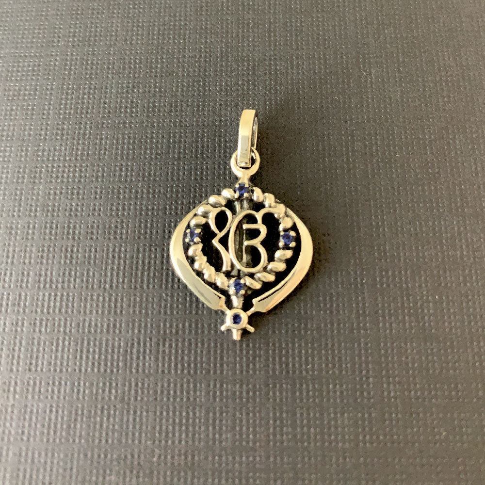 Ek Onkar Khanda Silver Pendant