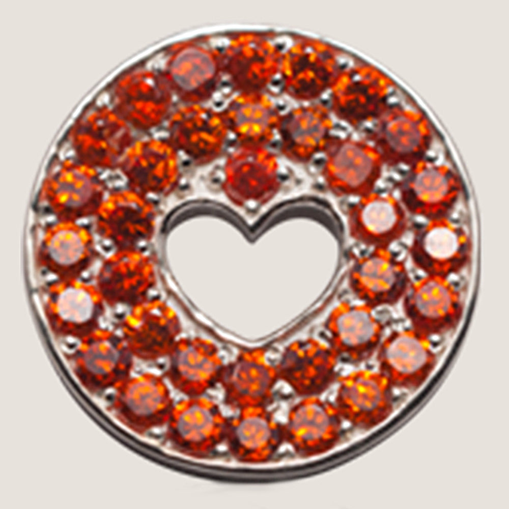 Floating Heart Silver Pendant