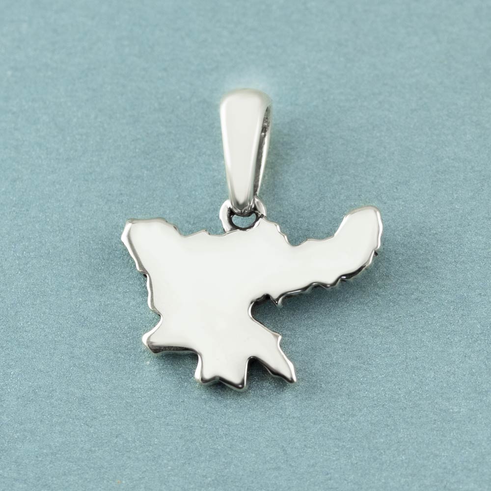 My Jharkhand State Silver Pendant