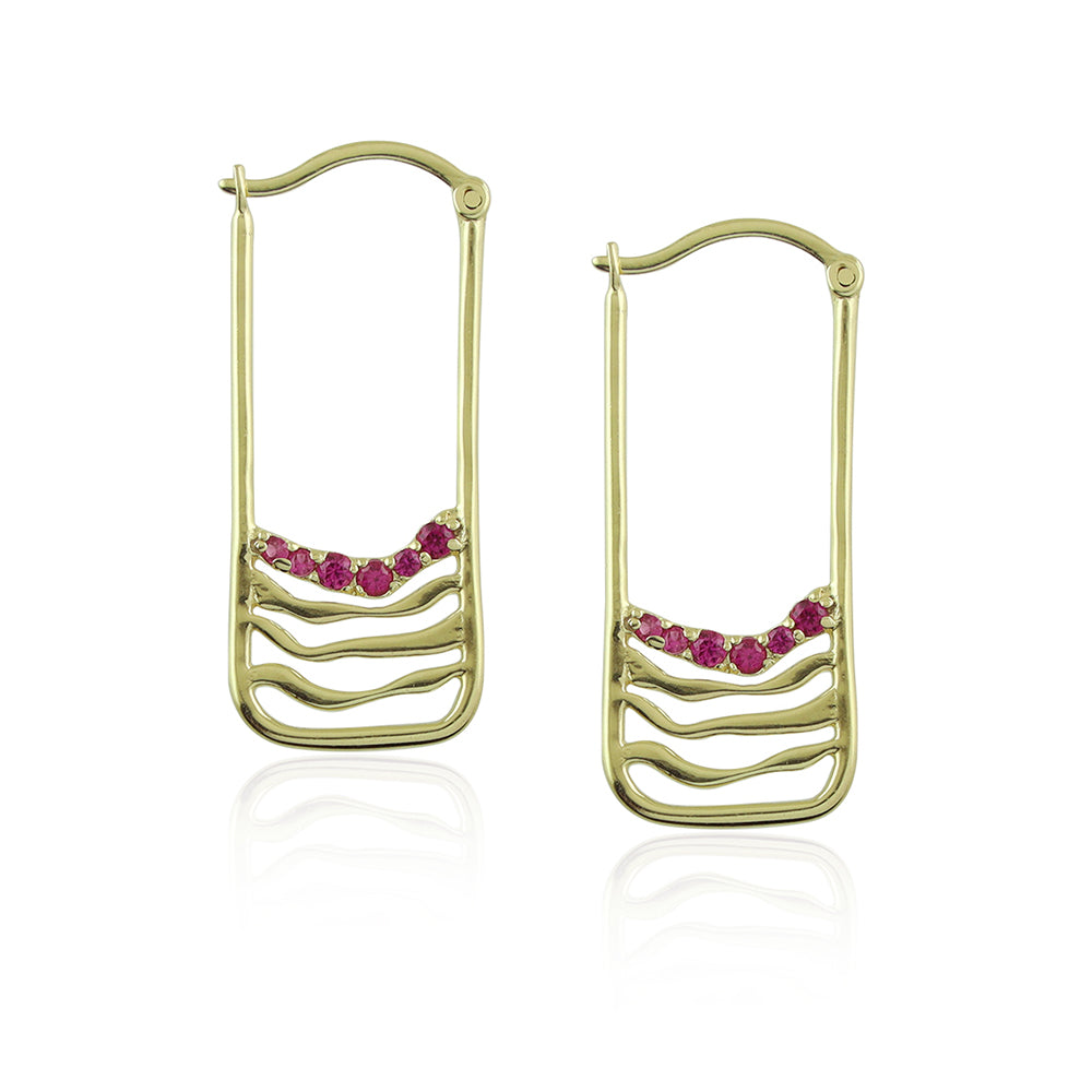 Happy Trails Gold-Plated Silver Baali Earrings