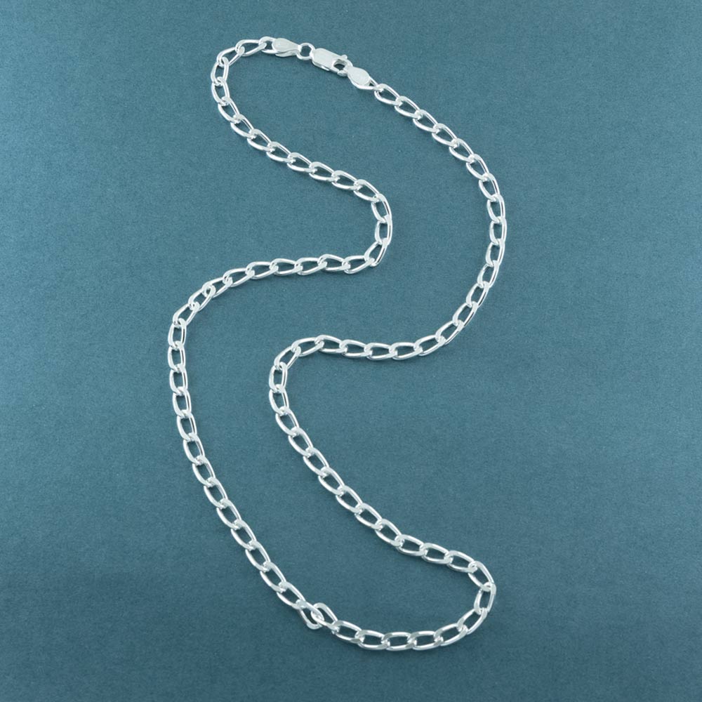 Silver Cable Link Chain Bold-20
