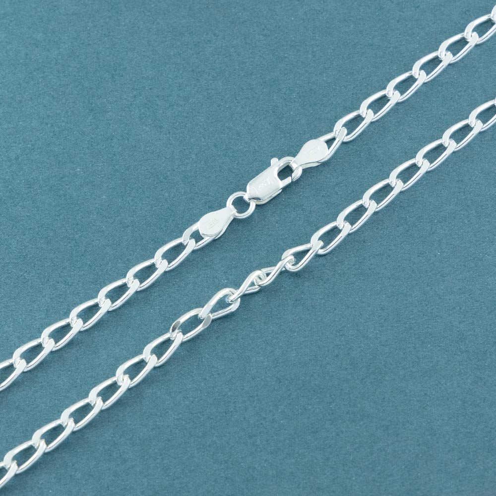 Silver Cable Link Chain Bold-20