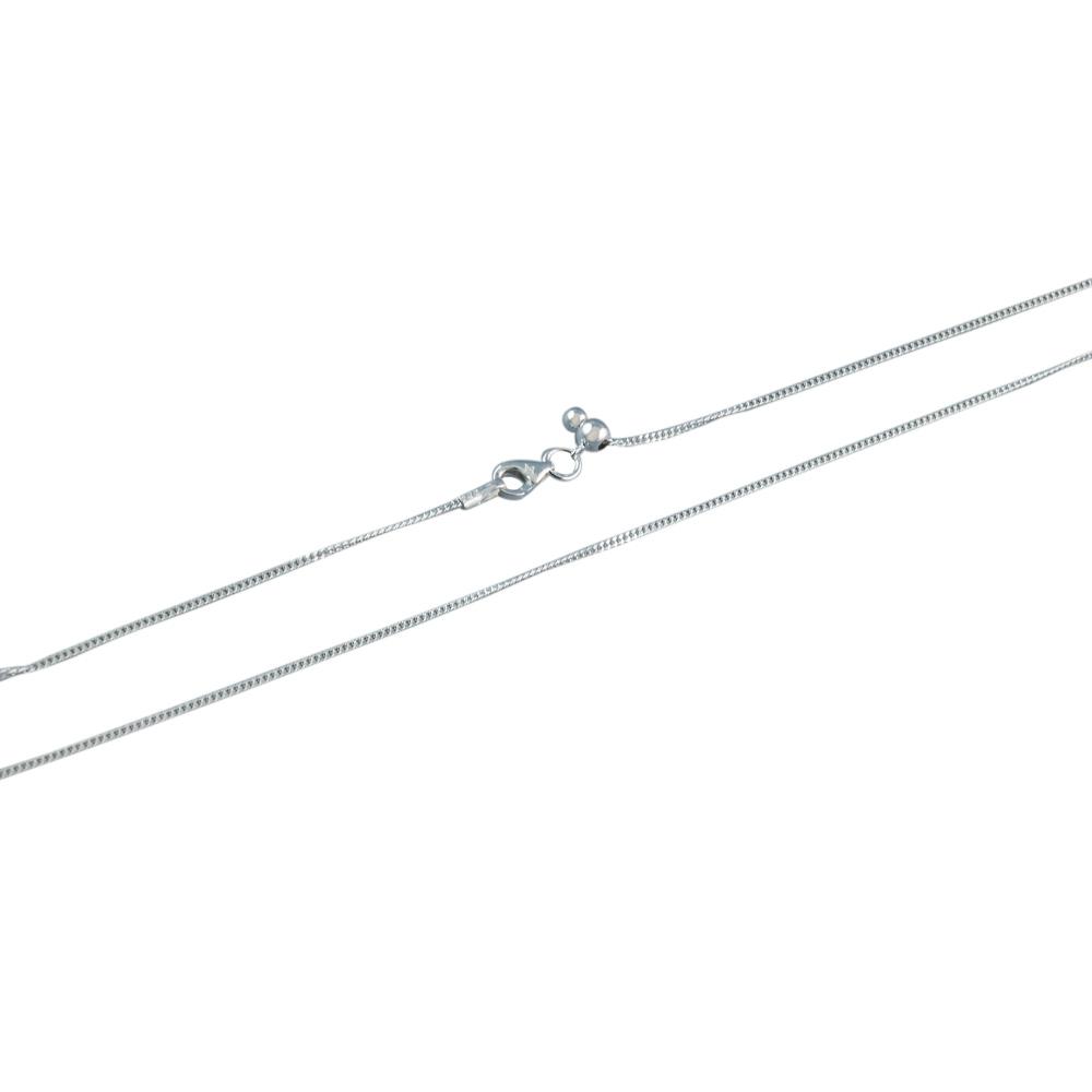 Fourseven Adjustable Silver Curb Slider Chain-12-16 N-299-SI-S-12-16 White-BG-Image