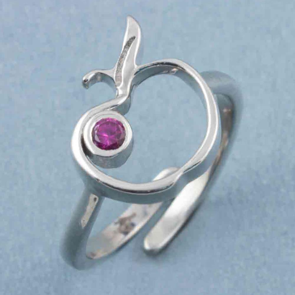 Fourseven An Apple A Day Adjustable Ring R-141-PL-S Base-Image