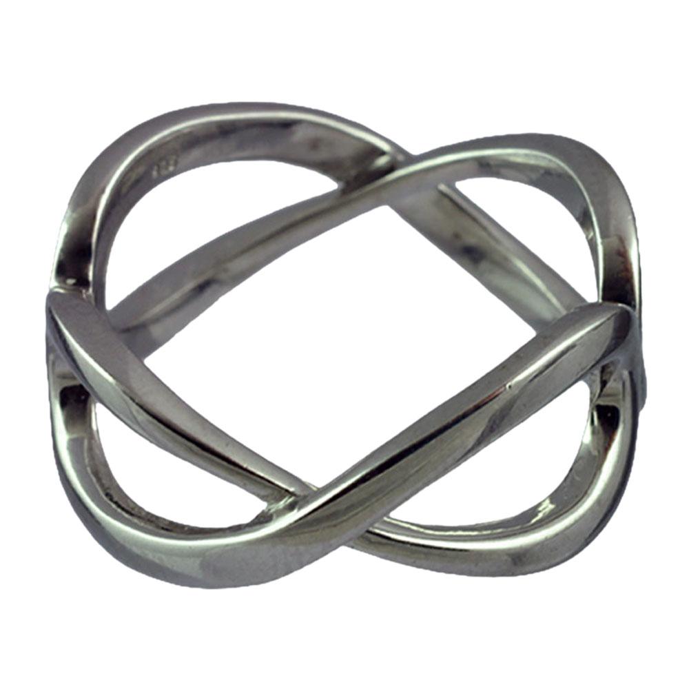 Fourseven Beyond Infinity Band Ring R-148-SI-S White-BG-Image