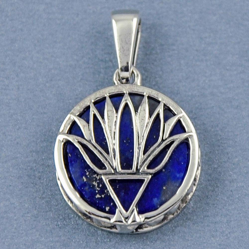 Fourseven Blue Lotus Pendant in Lapiz Lazuli N-294-EA-S Base-Image