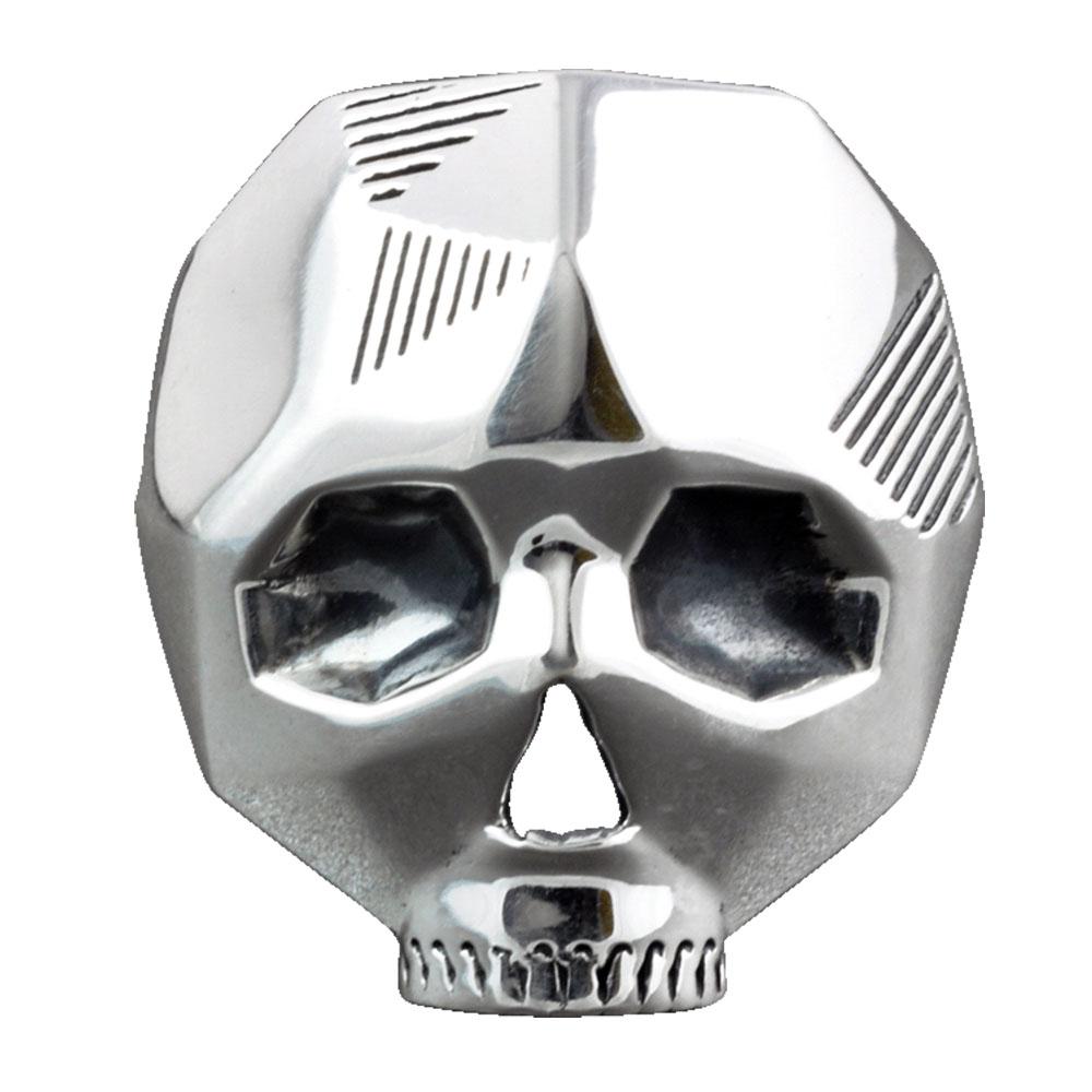 Fourseven Born To Be Wild Skull Ring R-131-PL-S White-BG-Image