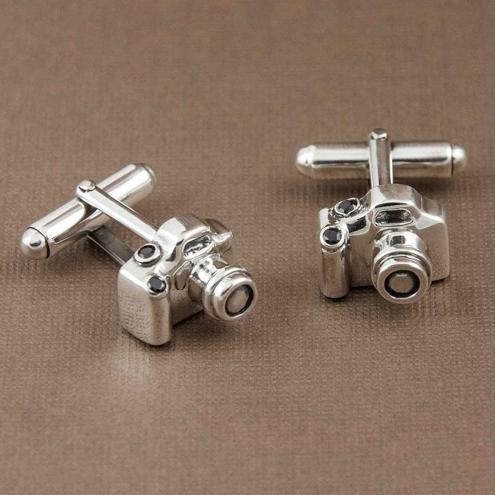 Fourseven Capture the Moment DSLR Camera Cufflinks CL-64-PL-S Base-Image