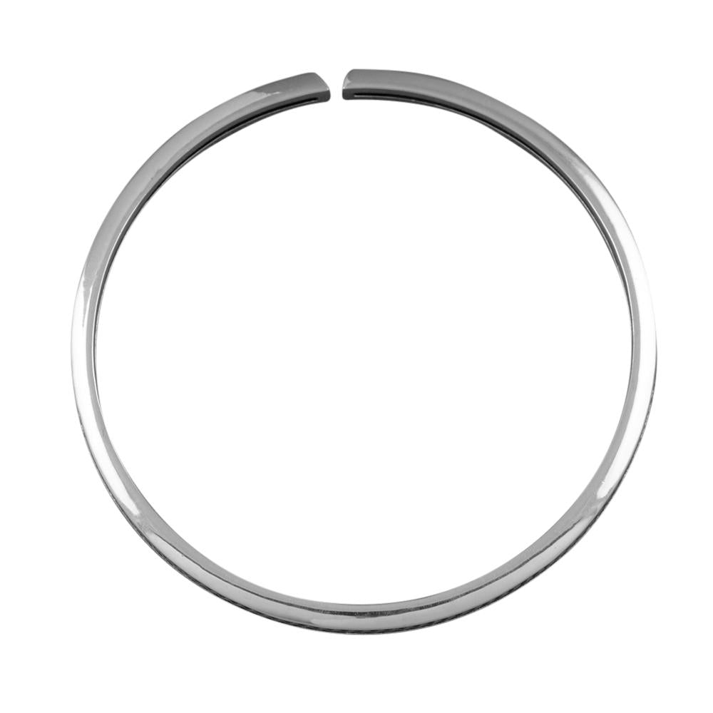 Fourseven Classic Rope Channel Adjustable Bangle B-203-SP-S White-BG-Image