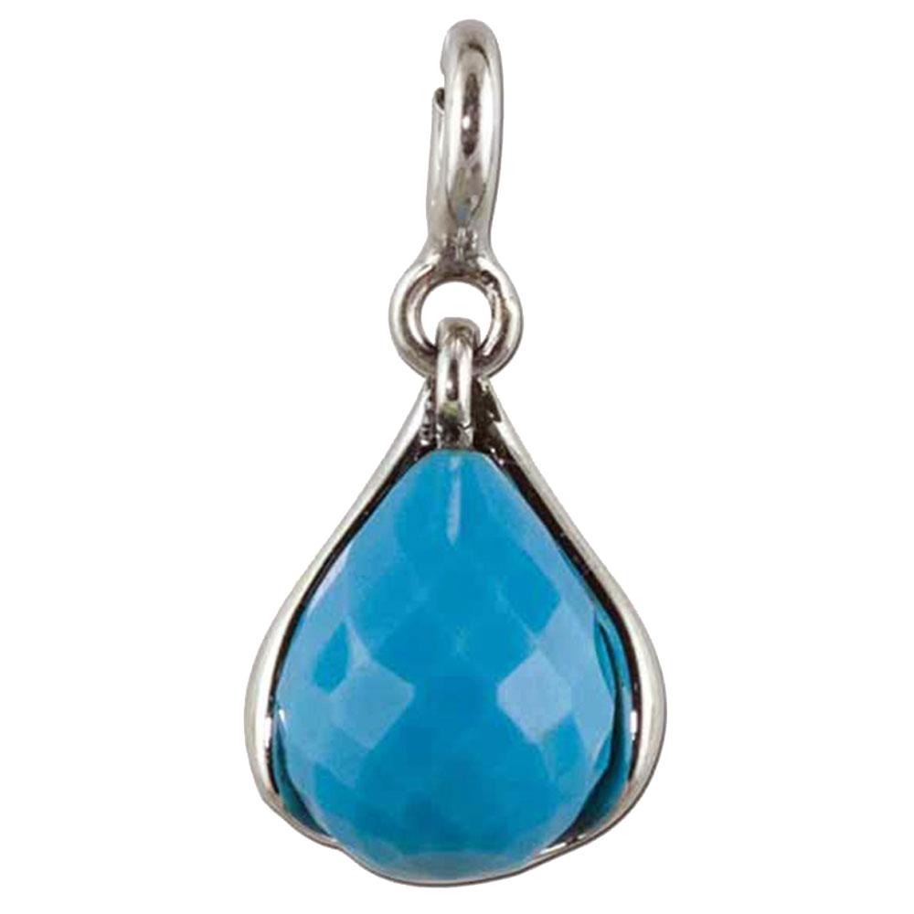 Fourseven December Birthstone Pendant with Turquoise N-227-SI-S White-BG-Image