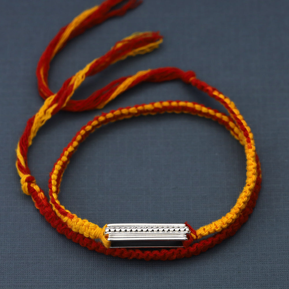 Deco Rava Silver Floating Pendant Moli Rakhi