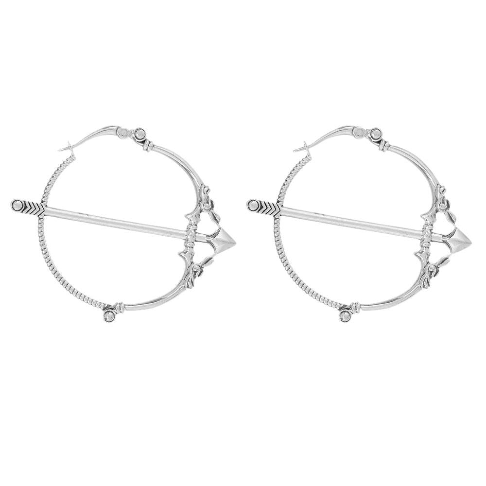 Pure Silver Dakshi White Earrings