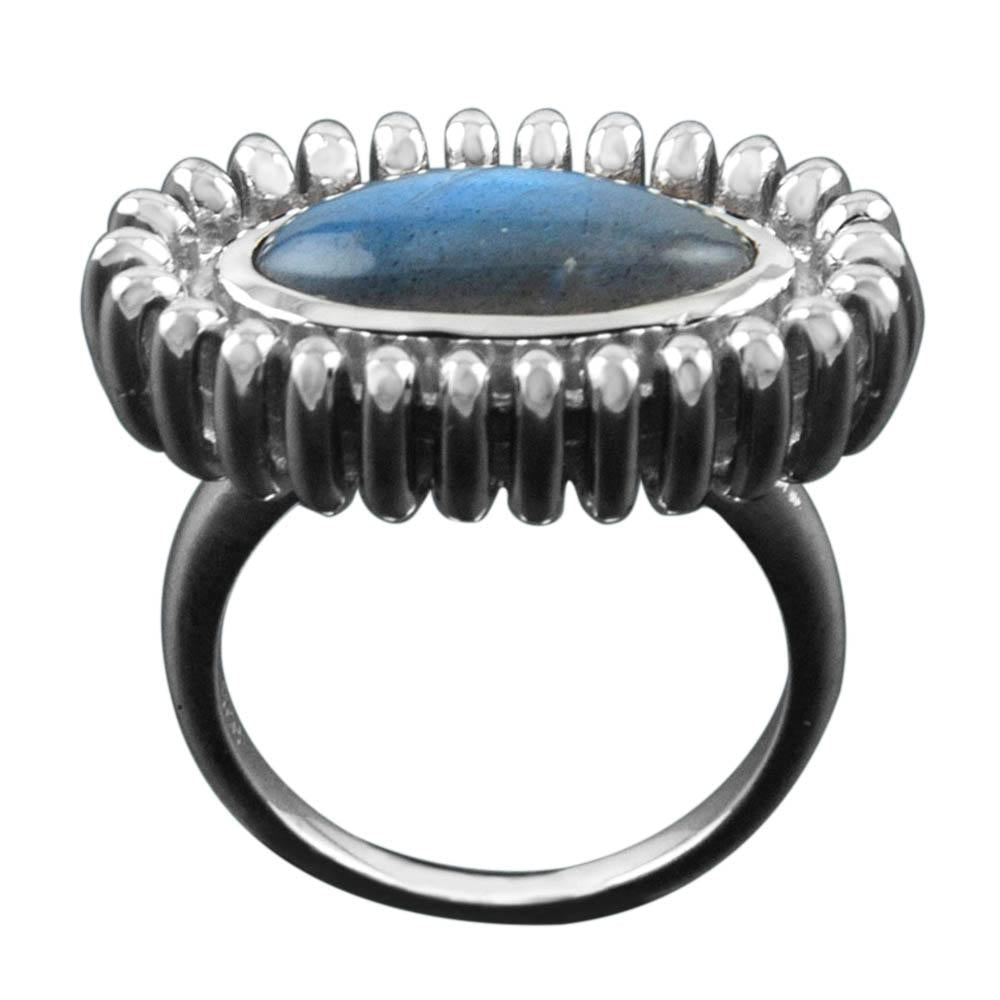 Fourseven Duchess Ring in Bluefire Labradorite R-147-AL-LAB White-BG-Image