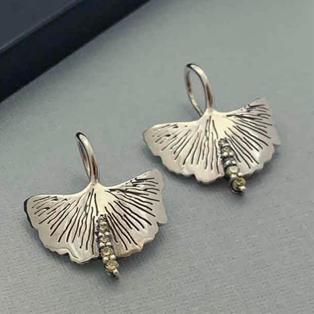 Gingko Leaf Dangler Earrings