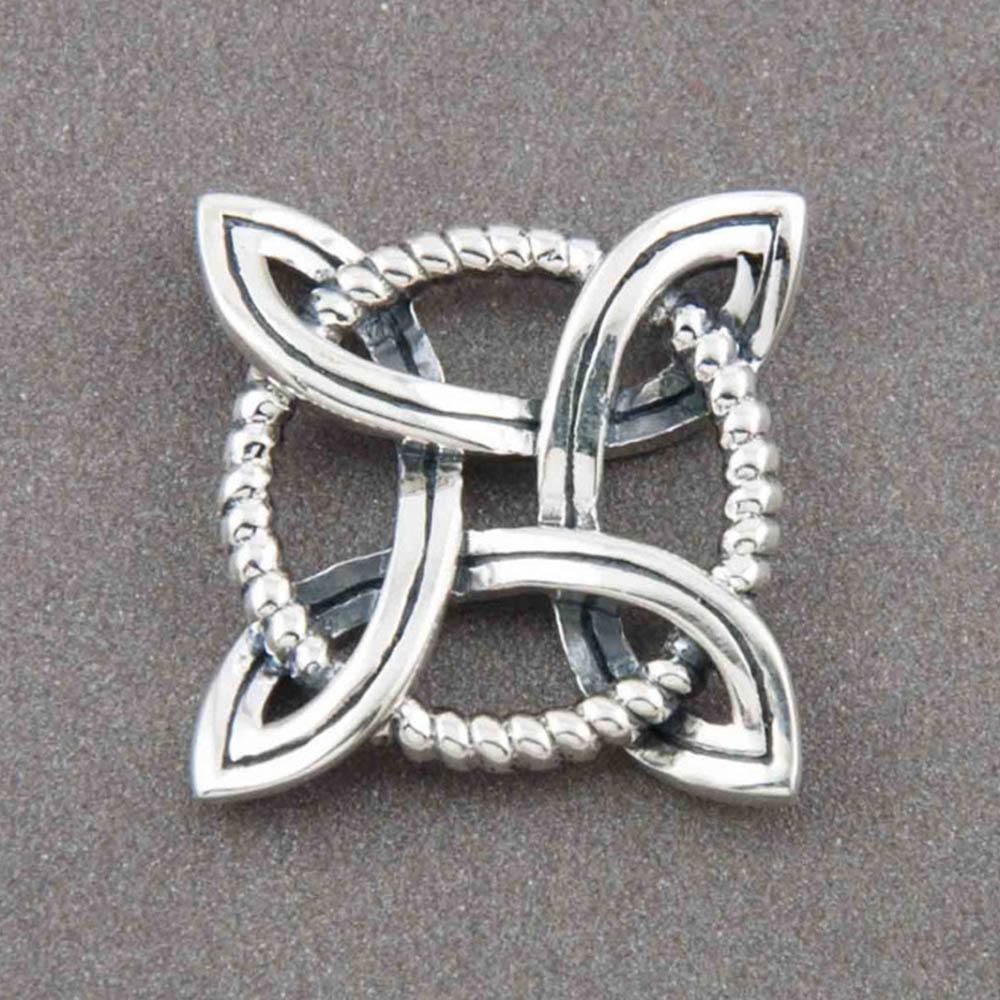 Fourseven Good Luck Celtic Knot Silver Pendant N-309-SP-S Base-Image
