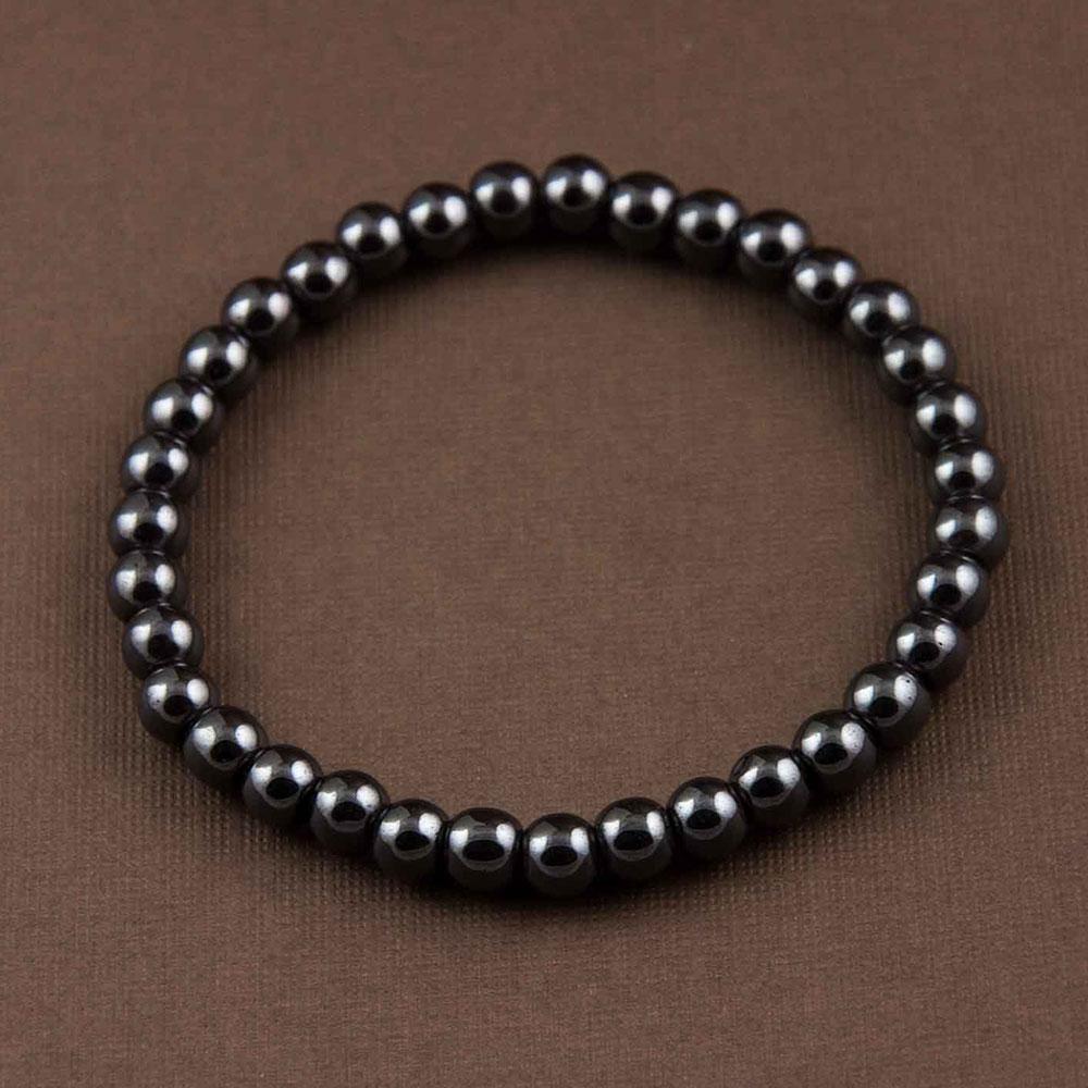 Fourseven Hematite Bead Bracelet B-93-SI-HEM Base-Image