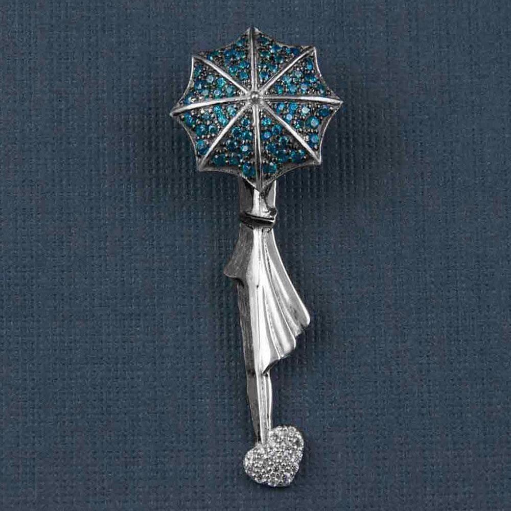 Fourseven Hidden Embrace Pendant in Turquoise and White N-115-AL-TURWHI Base-Image