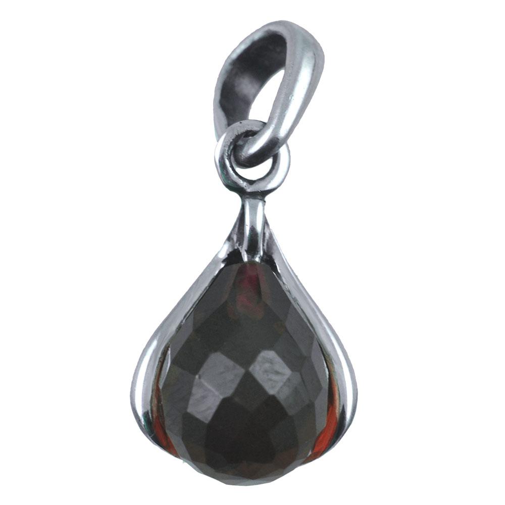 Fourseven January Birthstone Pendant with Garnet N-217-SI-S White-BG-Image