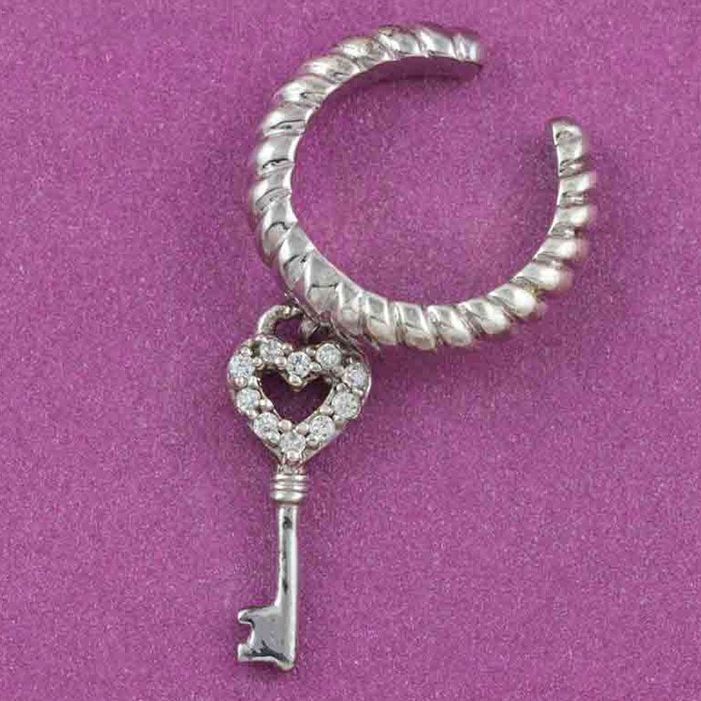 Fourseven Key to My Heart Ear Cuff E-112-PL-S Base-Image