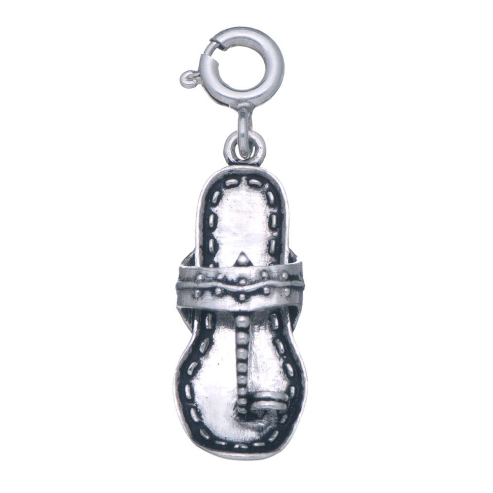 Fourseven Kolhapuri Chappal Charm C-302-PL-S White-BG-Image