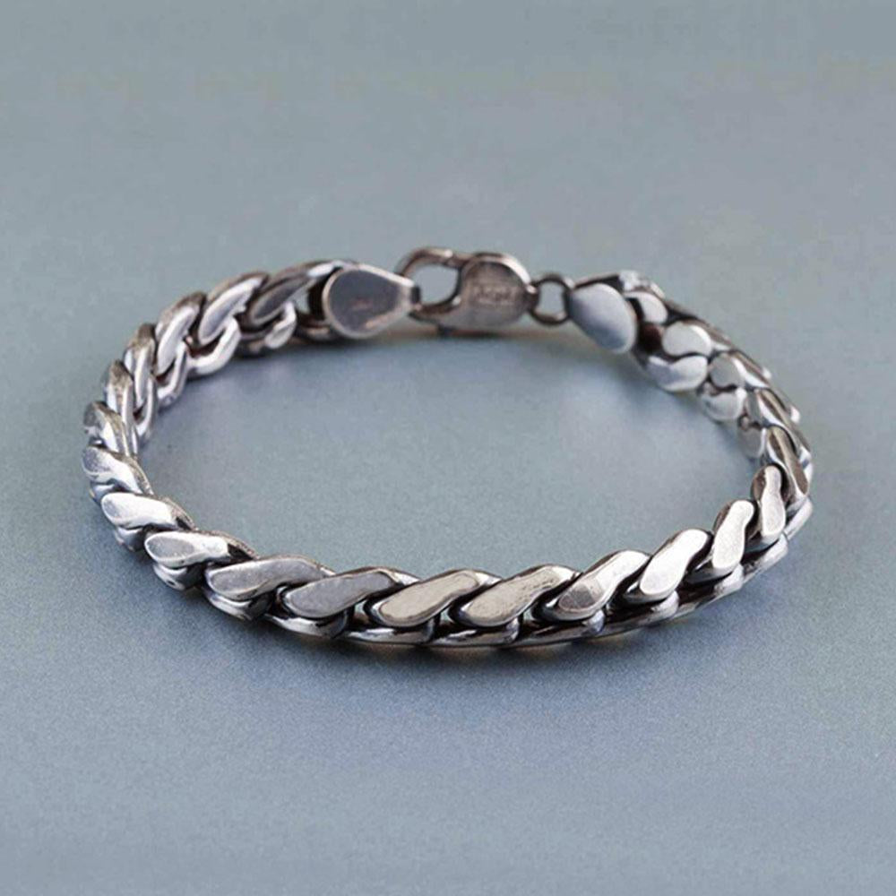 Fourseven Lasting Links Statement Chain Bracelet B-171-SI-S Base-Image