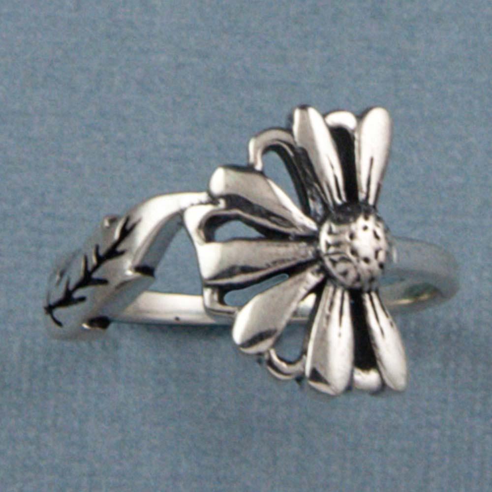Fourseven Les Fleurs Half Daisy Ring R-205-EA-S Base-Image