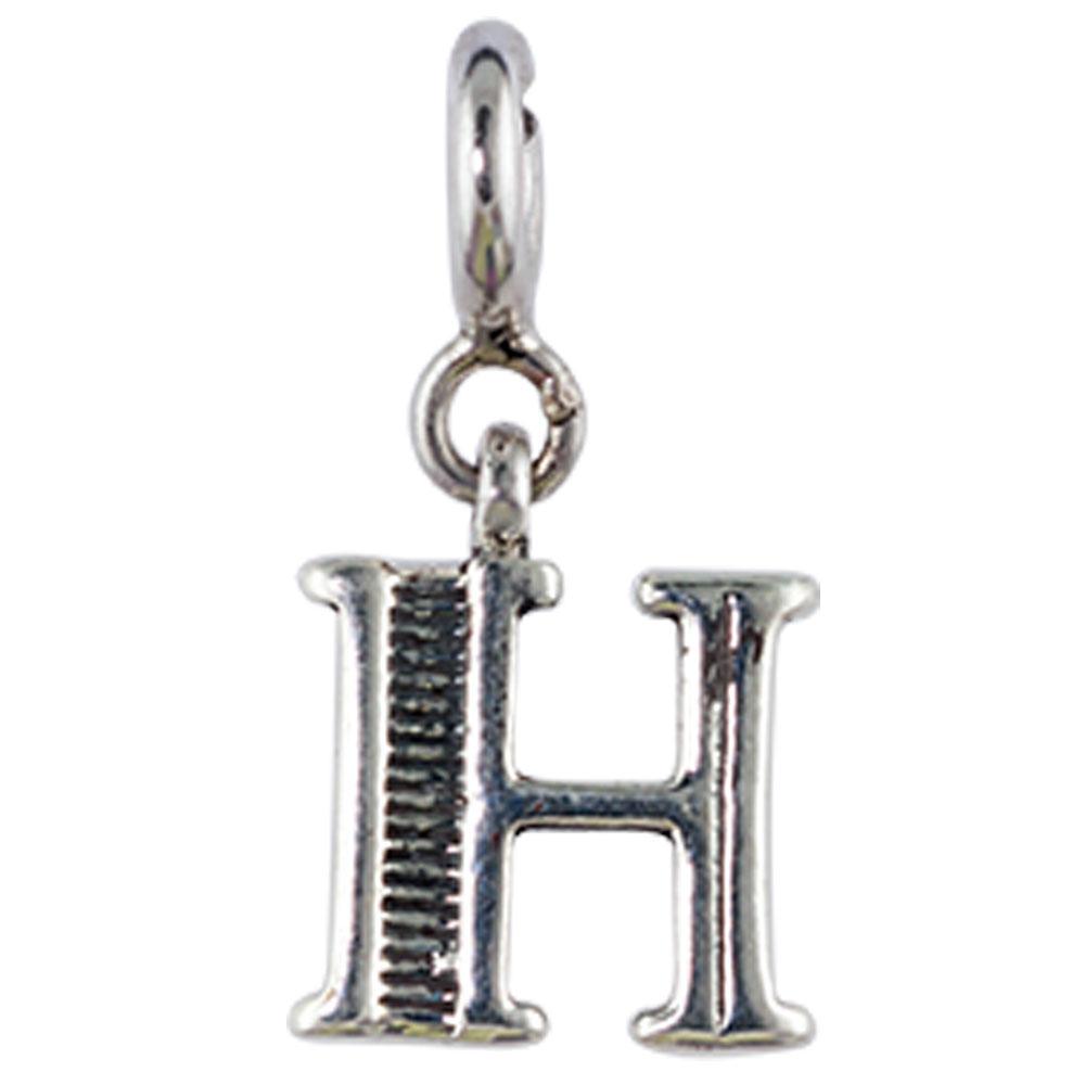 Fourseven Letter H Charm C-259-SI-S White-BG-Image