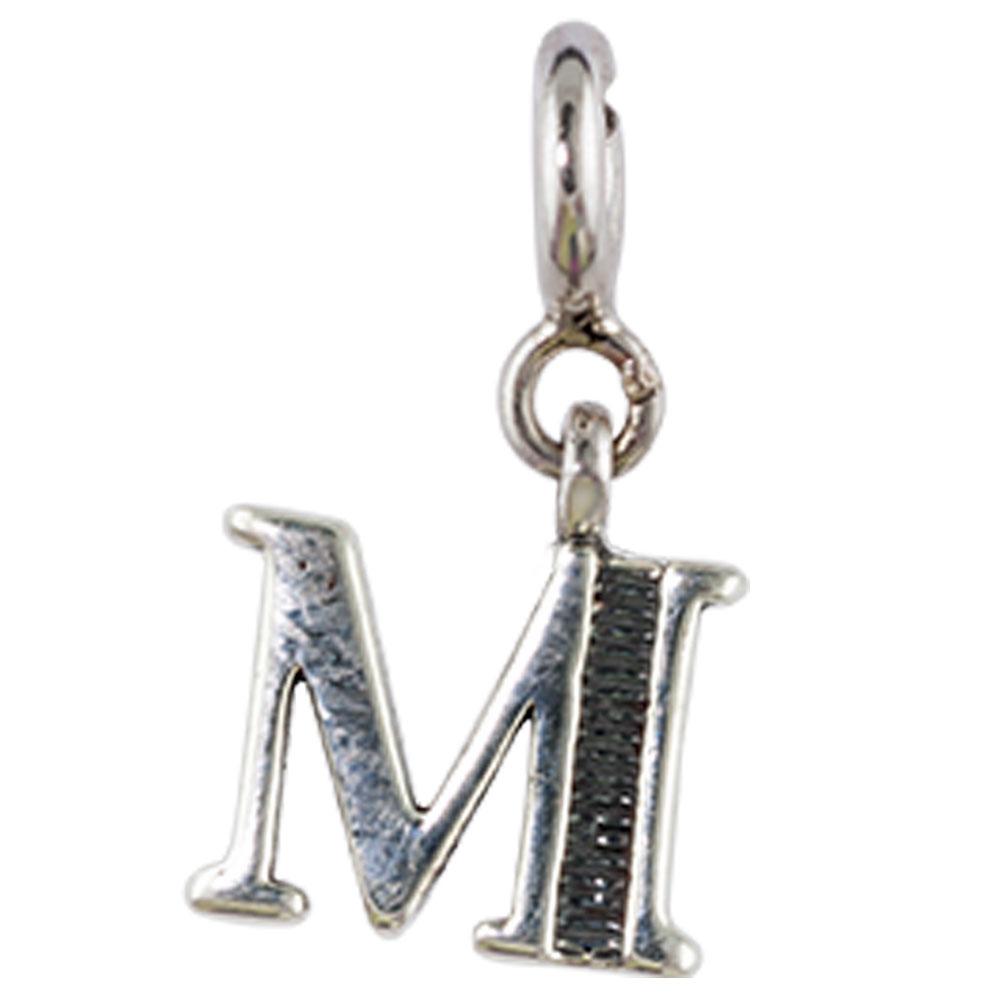 Fourseven Letter M Charm C-264-SI-S White-BG-Image