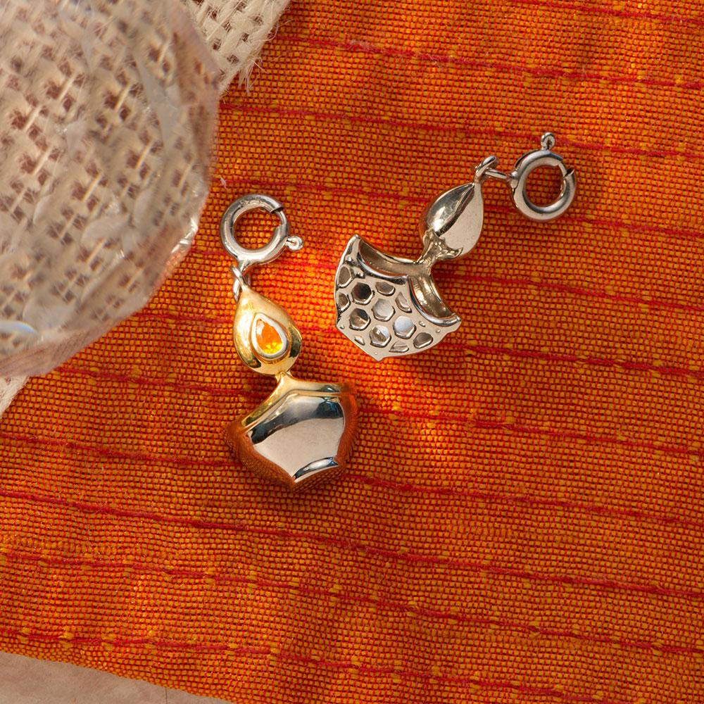 Fourseven Light Up My World Diya Charm C-336-SP-S Base-Image