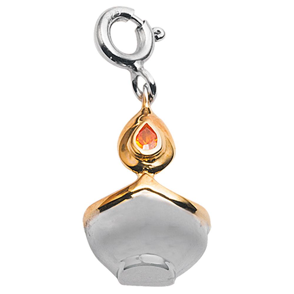 Fourseven Light Up My World Diya Charm C-336-SP-S White-BG-Image