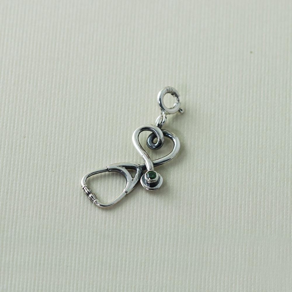 Fourseven Listen to Your Doc Stethoscope Charm C-553-PL-S Base-Image