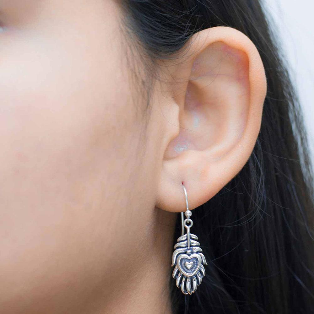 Fourseven Mor Pankh Dangler Earrings E-415-SP-S Base-Image