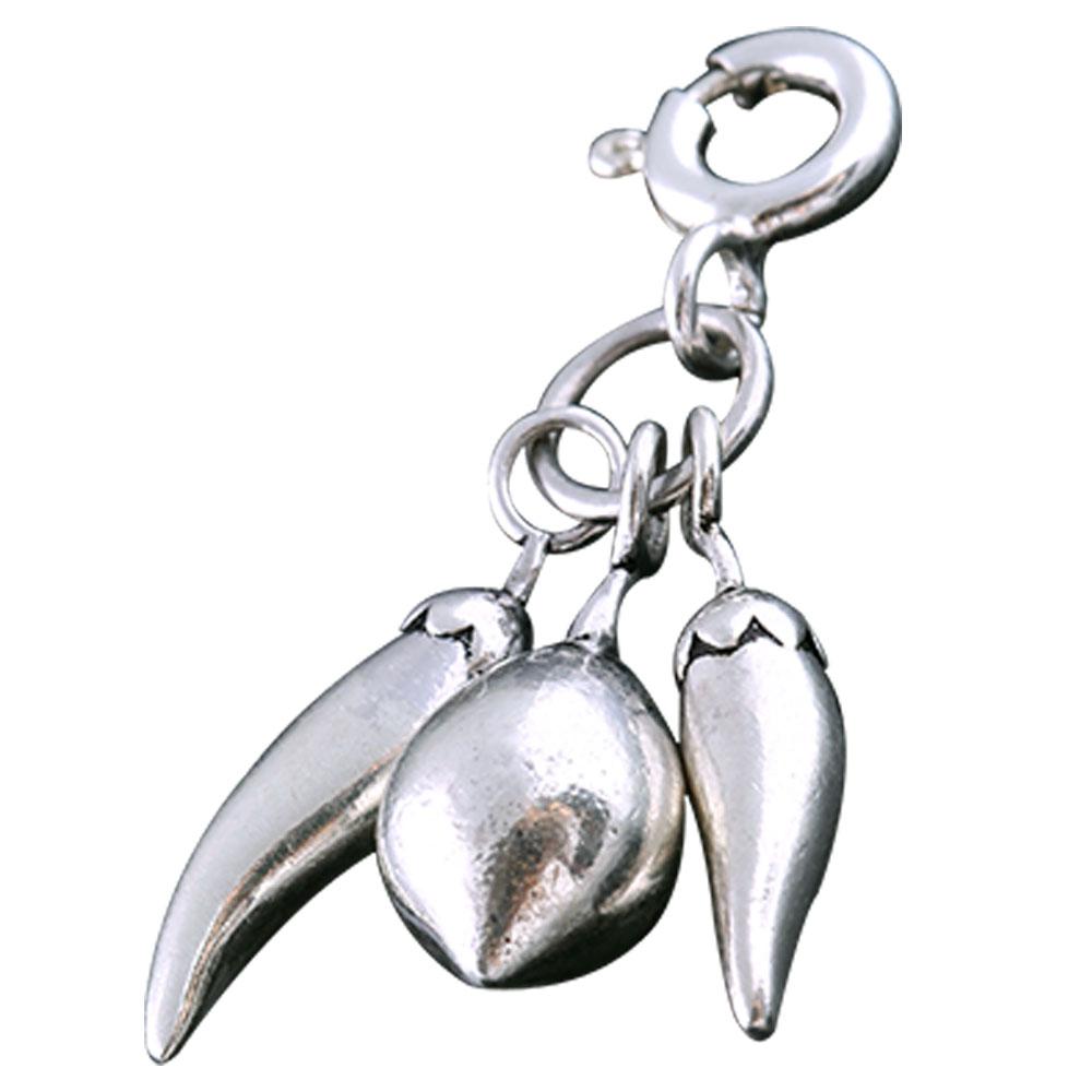 Fourseven Nimbu Mirchi Charm C-309-PL-S White-BG-Image