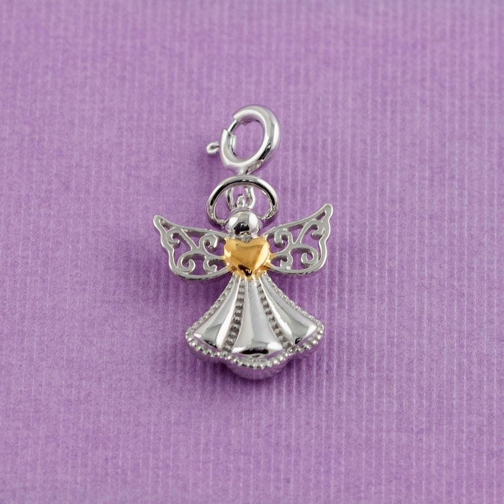 Fourseven Protect My Heart Angel Charm C-772-SP-S Base-Image