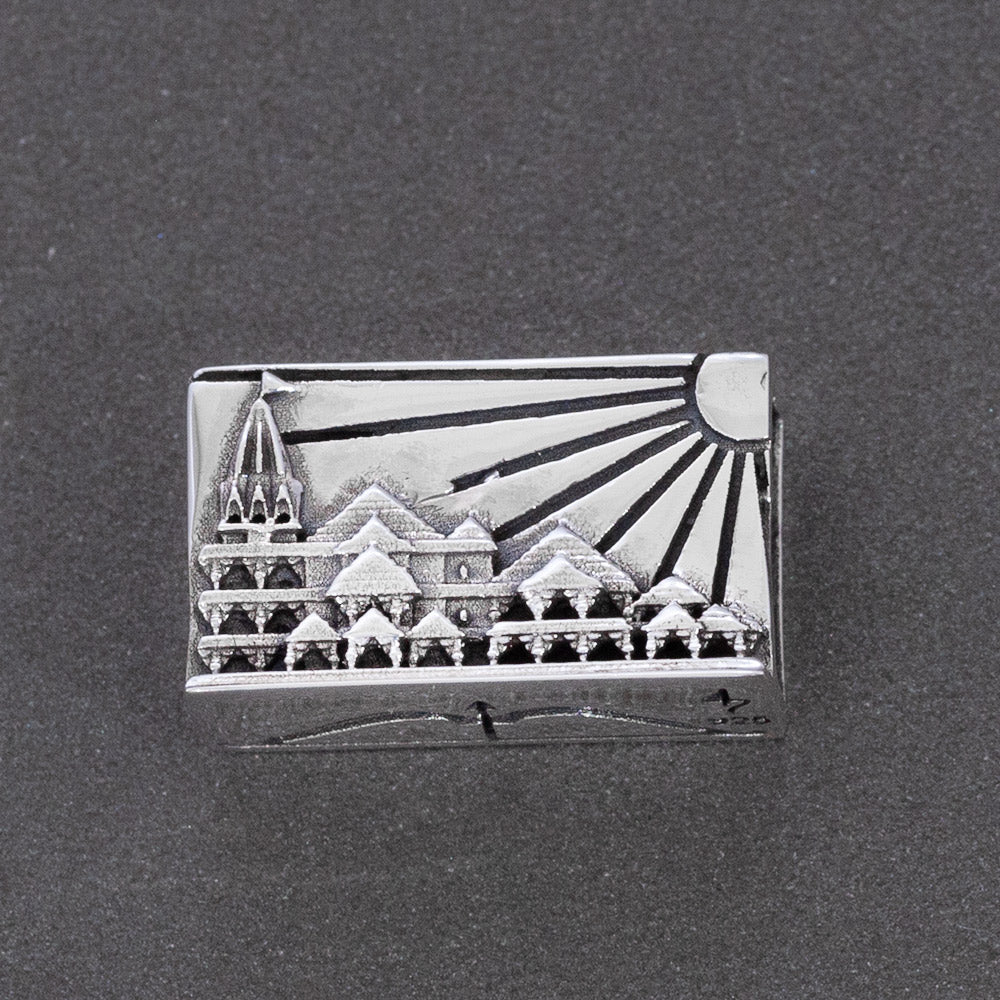 Ram Mandir Janm Bhoomi Silver Story Bead