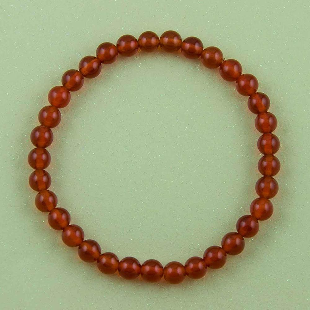 Fourseven Red Onyx Bead Bracelet B-93-SI-REDO Base-Image