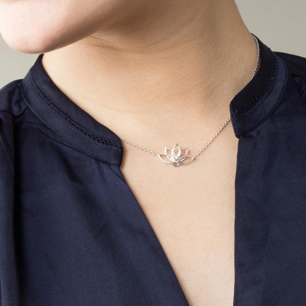 Fourseven Sattva Lotus Necklace N-193-SP-S Base-Image