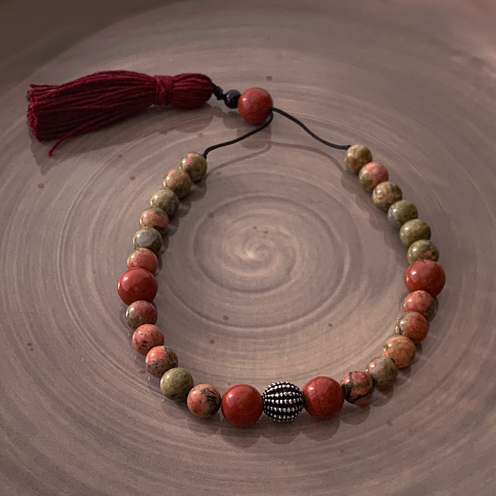Serenity & Optimism Semi-Precious Japa Bracelet