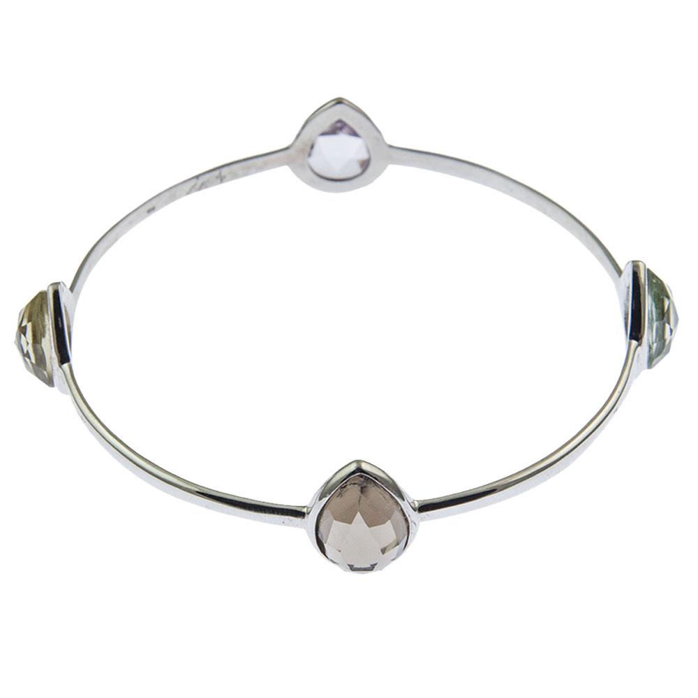 Fourseven Sharadhi Bangle in Pear Cut Soft Semis-2.6 B-186-AL-Multi White-BG-Image