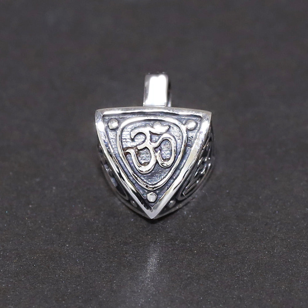 Shiva Shakti Pyramid Silver Pendant
