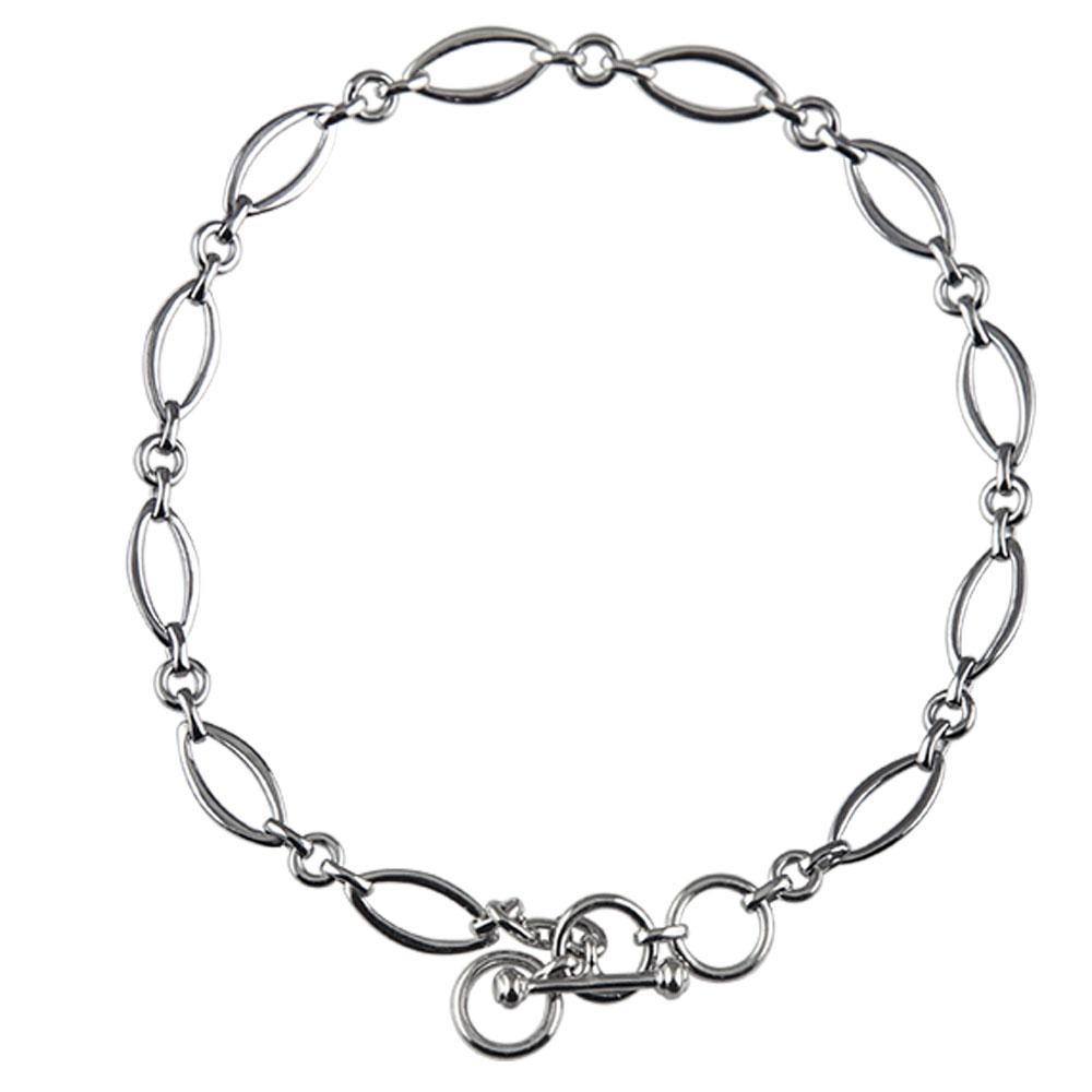 Fourseven Simple Elegance Marquise Charmholder Bracelet B-147-SI-S White-BG-Image